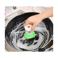 Cleaning Brushes Dispensing Detergent Addition Scrubber Pot Dish Bowl Brush Kitchen Sink Pan Gadget Tool Bathroom Paf11442 Drop Deli Ott3S