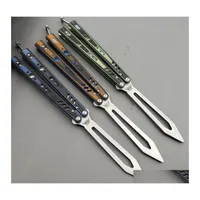 Camping Hunting Knives Butterfly Killer Bee D2 G10 Handle Trainer Training Knife Not Sharp Crafts Martial Arts Collection Knvies Edc Dhrun