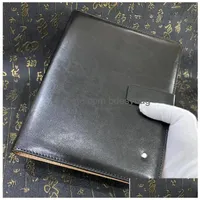 Notepads Classic Black /Brown Leather ER Agenda Notada hecha a mano Luxurs Diario periódico Notebook de negocios A5 Drop entrega de la oficina DHSI3
