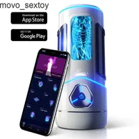 Erwachsene Massageger￤te Bluetooth sexy Spielzeug M￤nnliche Masturbator Cup Waren f￼r M￤nner Blowjob Sex -Maschinen App Fernbedienung Masturbationsger￤t