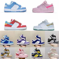 Sneakers Kids Shoes Baby SB Low Dunke Designer Trainers Shoe Retro Black Kid Youth Youth Infants First Walkers Dead Bears Pink Blue Boy Girl