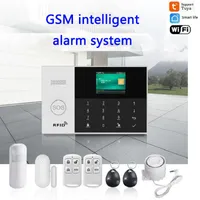 Alarm Systems TUYA Wifi GSM Anti-theft Kit Multi Language Infrared Induction Intelligent Wireless Siren For Home Burglar Security