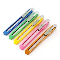 Creative Metal Utility Knife Push-pull Cutting Paper Knifes Envelope Cut Tool with Blade ss0117