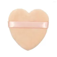 إسفنج الماكياج قابلاً لإعادة الاستخدام على شكل قلب مرونة عالية على شكل قلب كبير مسحوق القطن حزام القطن للإناث