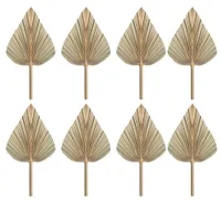Faux Floral Greenery 8Pcs Dried Palm Leaves Fans Bohemian Spears Artificial Plants Tropical 2211226986315