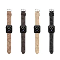Cinghia in pelle Smart Smart per Apple Watch Bands Smartwatch Band Series 1 2 3 4 5 6 7 SE 38mm 41mm 41mm 45 mm Designer di lusso Smart WatchEbands