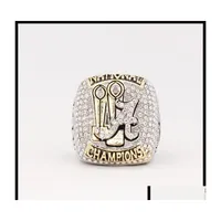 Trois anneaux de pierre l'Est Alabama Crimson Tide NCAA Championship Ring Fan Gift Wholesale Drop Hing Quality Livrot Bijoux Dhzhw