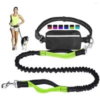 Dog Collars Hands Free Leash With Waist Pocket Suitable For Running Hiking Training Small Medium And Large Dogs Pet Supplies