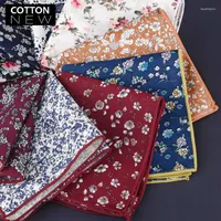 Bow Ties Matagorda Cotton Hanky Printed Floral Pocket Squared Handkerchief Clothing Accessory Scarf High Quality Cravat Steinkrik