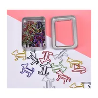 Filing Supplies Mixed Mticolor Paper Clips 3 Styles Cute Animal Shapes Office For Scrapbooks Bookmark School Notebook Paperclip Drop Dhi8V