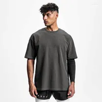 Erkek Tişörtleri Yaz Spor Salonu Erkek Musguys Gömlek Fitness T-Shirt Marka Giyim Pamuk Kısa Kollu Sweatshirt Spor Gündelik Tees Tops
