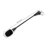 Microphones 17cm Length Microphone Adjustable 360 Degrees Bendable Mic 3.5mm Jack Speaker Mini For Tablet PC Notebook Podcast