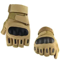 Sports Gloves Military Tactical Hard Knuckle Full Finger   Half Men's Army Combat Paintball