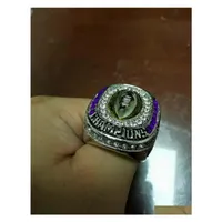 Trois anneaux en pierre pour les bijoux de sport de mode LSU Cincinnati Football College Championship Ring Men Fans Us Taille 11 Drop Livrot Dhumj