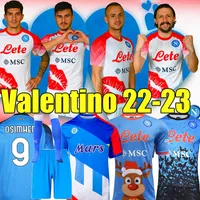 XXXL 4XL 22/23 SSC Napoli Soccer Jerseys valentines Maradona anniversary Naples Halloween LOZANO OSIMHEN ZIELINSKI Football Shirt MAGLIA RRAHMANI Kits sock sets