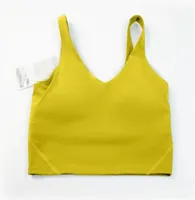 Yoga-Outfit lu-20 u Typ Rücken ausgerichtet Tanktops Fitnessstudio Kleidung Frauen lässig laufen nackt