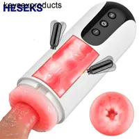 Adult Massager Automatic Sucking Male Masturbator Cup Real Vagina Blowjob Electric Heating Vibrator Pocket Pussy Goods Sex Toys for Men