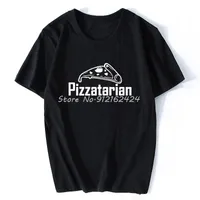 Men's T Shirts Pizzatarian Pizza Vegetarian Funny Food Lover Graphic Fashion Cotton Short Sleeve O-Neck Harajuku T-shir
