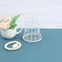 Gift Wrap 1pcs Metal White Bird Cage Candy Box Wedding Gifts Favors Iron Card Holder Birdcage Boxes 11 7cm