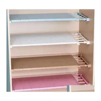 Storage Holders Racks Adjustable Closet Organizer Shelf Wall Mounted Kitchen Rack Space Saving Wardrobe Decorative Shees Cabinet 5 Dh2Lk
