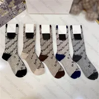 21ss Designers Mens Womens Socks Five Luxurys Sports Winter Mesh Letter Printed Brands Cotton Man Femal Sock With Box Sets For Gif227I