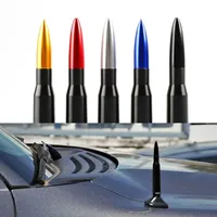 Antena da bala Alum￭nio refteio de carro Recurso de caule est￡vel Sinal de recep￧￣o Adaptadores de mastro Universal Custom Color