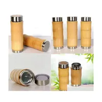 Water Bottles Vacuum With Filter Sn Stainless Steel Bamboo Coffee Cups Travel Cup Keep Warm Special Product 28 9Jfh1 Drop Delivery H Dhzjo
