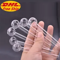 Smoking pipes wholesale glass oil burner pipe 4inch clear high quality glass adapter oil pot dhl free