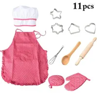 Bakeware Tools Kitchenware Set Baking Tool Chef Creative Roleplay Hat Apron With Cooking Accessories Kitchen Supplies For Home1018157