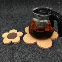 Tischmatten Holzblume Form kreativer Hitze Isolierung Topf Halter Trivet Matten Tee Tassen Pad Accessoires