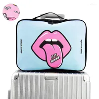 Duffel Bags Folding Travel Cartoon Cosmetic Bag Large Capacity Makeup Cases Portable Bathroom Storage Organizer Waterproof Make Up