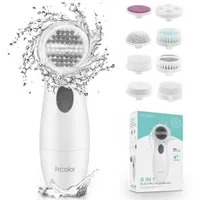 Cleaning Tools Accessories 8 In 1 Face Cleansing Brush Electric Deep Pore Cleaner Massage Skin Care Waterproof 230114