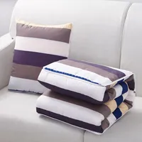 Pillow Drop Blanket Sofa Bed For Living Room Car Quilt 2 In 1 Home Decoration 40 40cm