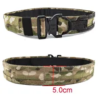 Waist Support 2 Inch Tactical Belt Military Molle Battle Army Combat Quick Release Buckle Gear Hunting CS Wargame Double