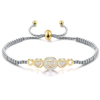 Bracelets de charme Moda de coração feita à mão para mulheres contas de aço inoxidável Pulsera de jóias estilo pulsante Pulsera