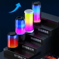 Färgglad Bluetooth -högtalare LED Lysande högtalare Pulserande L4 utomhusljud subwoofer Bluetooth -ljud