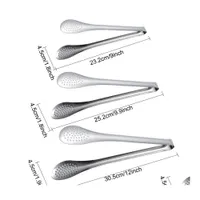 Other Kitchen Dining Bar Kitchen Tools 3 Size Length Stainless Steel Durable Food Clip Hollow Out Design Delicate Mtipurpose Thic Dhgol