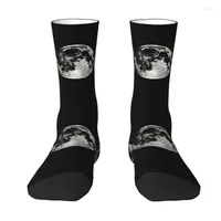 Men's Socks Funny Mens Triple Moon Symbol Dress Unisex Warm Breathbale 3D Printing Crew