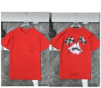 Klasyczne luksusowe koszule męskie chrome chrome chan tees sanskryt liter T-shirt Summer podkowy Projektant Krótkie rękawy