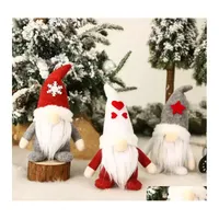 Noel Süslemeleri FedEx Gnomes Süs Peluş Partisi Sesli Noel Baba Ees Bebek İsveçli Tomte Figürinler Noel Dekor Doğum Günü Sevgililer Dhu3d