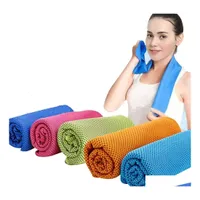 Towel Ups Sports Quickdrying Cooling Swimming Gym Travel Cycling Summer Cold Feeling Sport Towels To Take Carry Drop Delivery Home G Dhqfu
