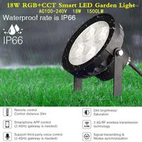 Garden Landscape LED Light Waterproof Outdoor Lamp 1500LM Wireless Control 220V;2.4G Wifi Voice Need Match WL-Box1