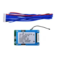 LifePO4 BMS 10S 42V 20A Lithium Battery Protection Board with Balance NTC Temperature Sensor Same Separate Port Connection