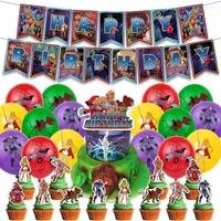 Party Decoration He-Man And The Masters Of Universe Theme Birthday Decorations Happy Banner Cake Topper Balloon Supplies