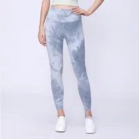 Active Pants Yoga Women's Stretch Training Tights Sanded Hair Tie-dye Sports Fitness High Waist Hips Fashion Sexy Leggings