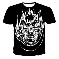 Men's T Shirts 2023 Summer-size size fashion skull 3d printed typer the Children tee street 110-6xl plus