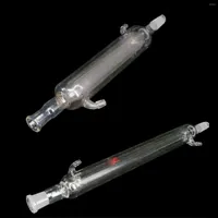 200 300 400mm 19 26 24 29 29 32 Joint Double Layer Borosilicate Glass Straight Condenser Distillation Ware Heat Resistant