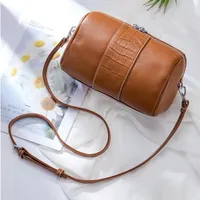 Evening Bags Genuine Leather Fashion Women's Shoulder Bag Stylish Work Handbag For Women Office Pillow Crossbody Purses