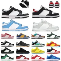 2023 NEW Dunks Low Mens Shoes Designer Women Sneakers Argon Black and White Panda Triple Pink UNC Gym Red St.Johns Fruit Pebbles Dodgers Chunky Trainer SB Casual Shoe