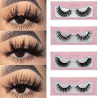 False Eyelashes 25mm Mink Extra längd Förlängning 3D Makeup Big Volume Crisscross Handmade Eyelash Reusable Eye Beauty Toolfalse